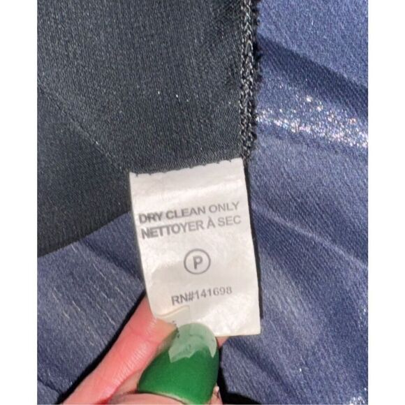 Women’s RAMY BROOK metallic silver Destiny strapless open back Gown dress size10 - Picture 10 of 10